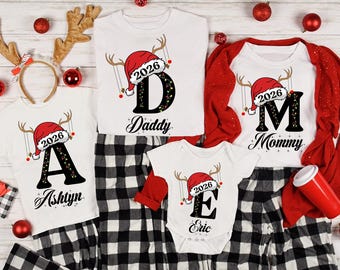 Custom Christmas Family Name 2026 Shirt, Christmas 2026 Shirt, Christmas Family Pajamas, Christmas Shirts, Personalized Christmas Shirt