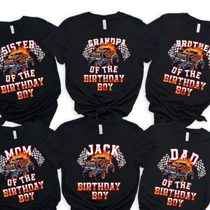 Monster Truck Birthday Family Shirt, Custom Birthday Boy Shirt, Monster Truck Birthday Shirts, Birthday Boy Shirt, Birthday Party Shirt