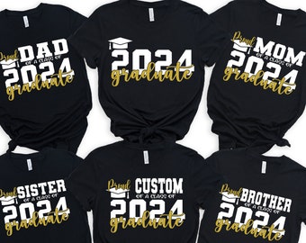 Personalized Graduation 2024 Shirt, Family Matching Graduation 2024 Shirt, Class of 2024 Shirt, Senior 2024 Shirt, Graduation Squad Shirt