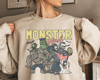Retro Halloween Monster Mash Shirt, Halloween Shirt, Monster Mash Shirt, Vintage Halloween Shirt, Monster Shirt, Cute Halloween Shirt
