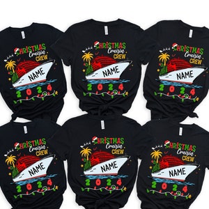 Personalized Christmas Cruise 2024 Shirt, Custom Christmas Cruise Shirt, Family Christmas Cruise Shirt, Christmas Family Vacation Shirt
