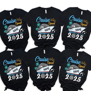 Custom Cruise Squad 2025 Shirt, Cruise Squad Shirt, Custom Cruise Squad Group Shirt for 2025 Season, Custom Family Cruise Shirts, Cruise