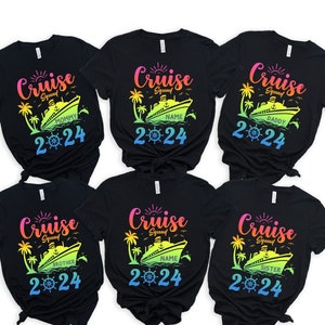 Personalized Colorful Cruise Squad 2024 Shirt, Cruise Squad Shirt, 2024 Cruise Shirt, Birthday Cruise Shirt, Family Custom Cruise Shirt