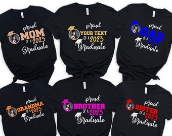 Personalized Graduation Shirt, Proud Family Shirt, Senior Shirt, Custom Photo Graduation Shirt, Custom Family Matching Graduation Shirt