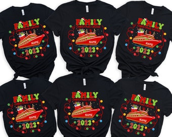 Custom Name Family Christmas Cruise 2023 Shirt, Christmas Cruise Shirt, Family Christmas Cruise Shirt, Christmas Shirt, Christmas Cruise