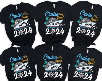 Custom Cruise Squad 2024 Shirt, Cruise Squad Shirt, Custom Cruise Squad Group Shirt for 2024 Season, Custom Family Cruise Shirts, Cruise