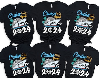 Custom Cruise Squad 2024 Shirt, Cruise Squad Shirt, Custom Cruise Squad Group Shirt for 2024 Season, Custom Family Cruise Shirts, Cruise