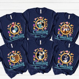 Mickey and Friends Cruisin Shirt, Custom Disney Cruise Shirt, Disney Family Cruise Shirt, Disney Cruise Line T-Shirt, Family Trip Shirt