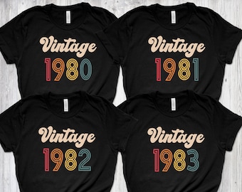 40th Birthday Shirt,40th Vintage Birthday Shirt, 40th Birthday, Vintage 1983 Shirt, 40th Birthday Party, 40th Birthday Shirt Men