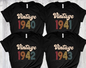 Vintage 1940 T-shirt, 83 - 74th Birthday Tshirt, Vintage Birthday Shirt, Retro Shirt, Vintage Shirts, 80th Birthday Shirt Men