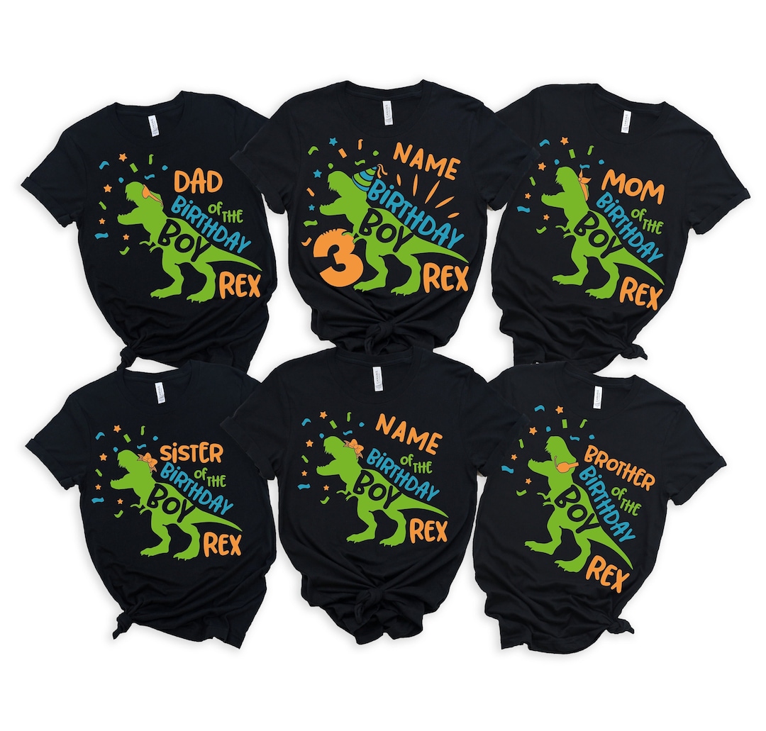 Bailey Boys Birthday Tee Shirt - Party Dinosaurs main image 1