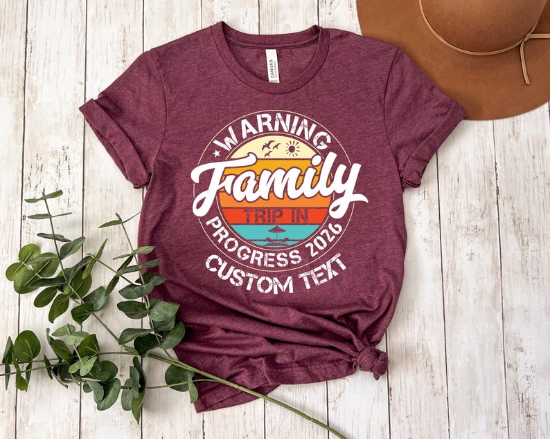 Family Trip in Warning Progress 2026 Shirt, Family Vacation Shirt ...