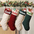 Personalized Christmas Stocking, Christmas Socks, Custom Christmas Gift idea, Knitted Christmas Stocking, Embroidery Stocking, Christmas