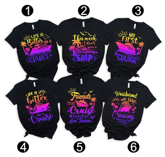 9 Different Cruise Design T shirts Funny Cruise Shirt Group Matching Cruise Shirts Family Cruise Shirt Cruise Shirt Cruise Etsy