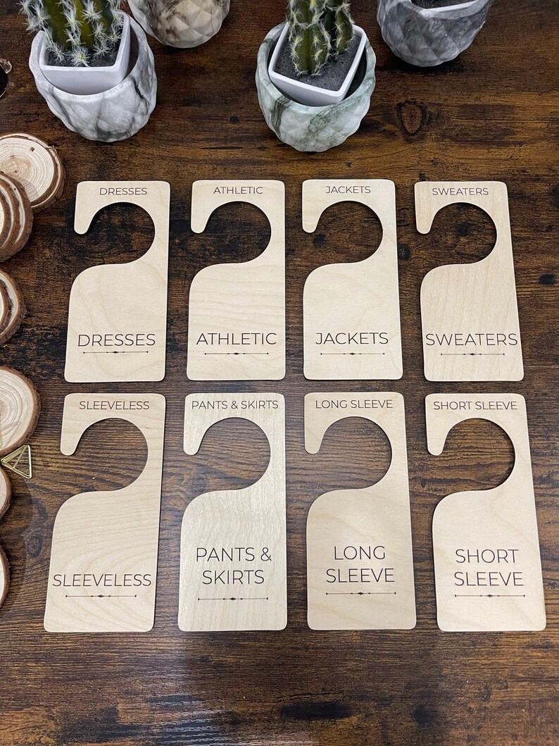 Wooden Closet Dividers for Adults Wardrobe Separators Etsy