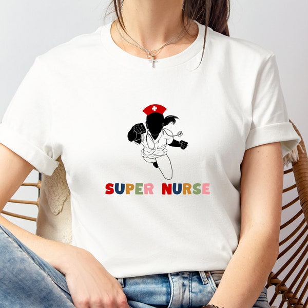 Superverpleegster versterken met heroïsch Cape-embleem T-shirt