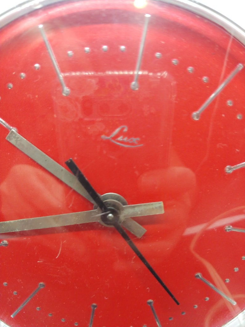 Vintage Lux Kitchen Wall Clock Made in USA Etsy