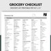 Grocery List Printable Template | Groceries PDF Download Note Checklist ...