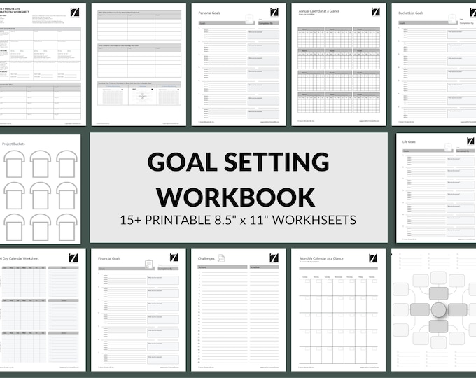 SMART Goal Setting Worksheet - Etsy Canada