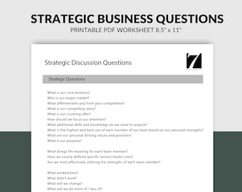 Hoja de trabajo para la evaluación del plan de negocios: Preguntas de debate estratégico (Descargar PDF)