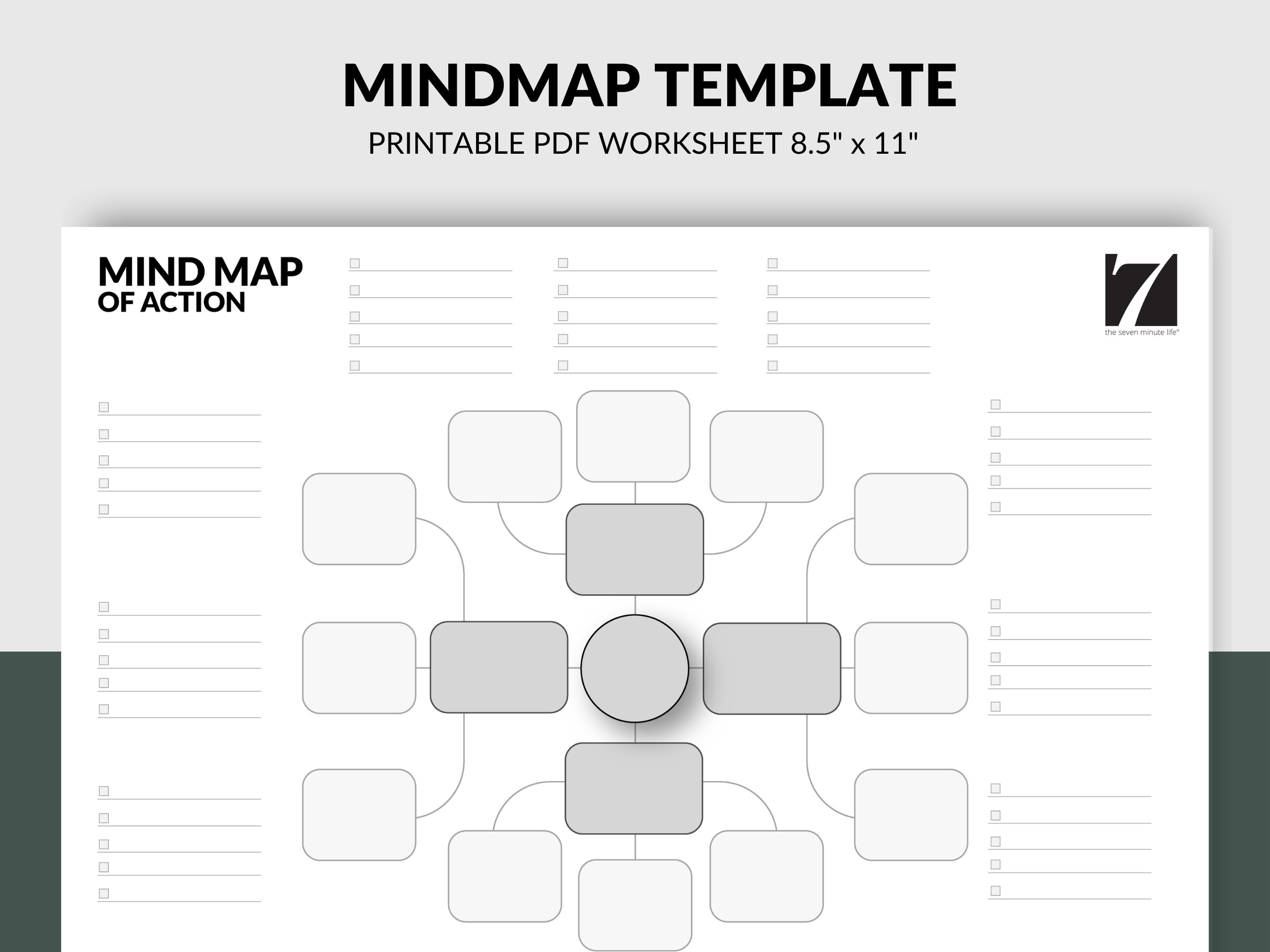 Mind Map Planner Template Goal Setting Worksheet Printable Etsy Australia Mind Map Planner Template Goal Setting Worksheet Printable Etsy Australia