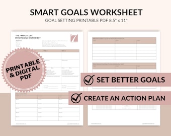 2026 SMART Goals Worksheet | Printable Goal Planner (PDF)