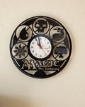 Magic The Gathering Vinyl Record Wall Clock 12 inch Popular Card Game Art Christmas Gifts For Kids Video Games Decor