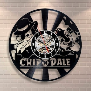 Chip and Dale Clock - Etsy