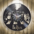 Beatles Abbey Road Vinyl Record Clock, Rock Music Band, Unique Art for Bedroom, Vintage Wall Decor, Christmas Gift Idea for Couple