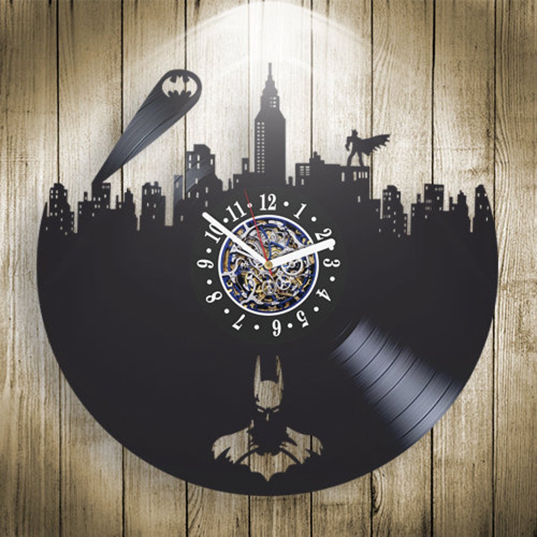 Comic Superhero Vinyl Record Clock, Vinyl Wall Decor, Unique Art Work ...