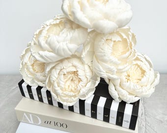 Diffuser flowers, 6 sola wood diffuser flowers for reed diffusers. Premium Peony flowers, 10-12 diameter. Bunch of 6 flowers. Cheap postage.