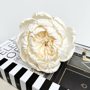 Diffuser flower, sola wood diffuser flower, natural wood flower for reed diffusers. Peony flower, 10-12cm diameter.