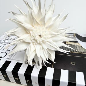 Diffuser flower, Dahlia naturale, sola wood diffuser flower, natural wood flower for reed diffusers.  10cm width. Birthday gift, mum gift.