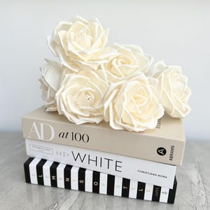 Diffuser flowers, 6 sola wood diffuser flowers for reed diffusers. Luxury English Tea Rose flowers, 10cm. Bunch of 6 flowers. Cheap postage.