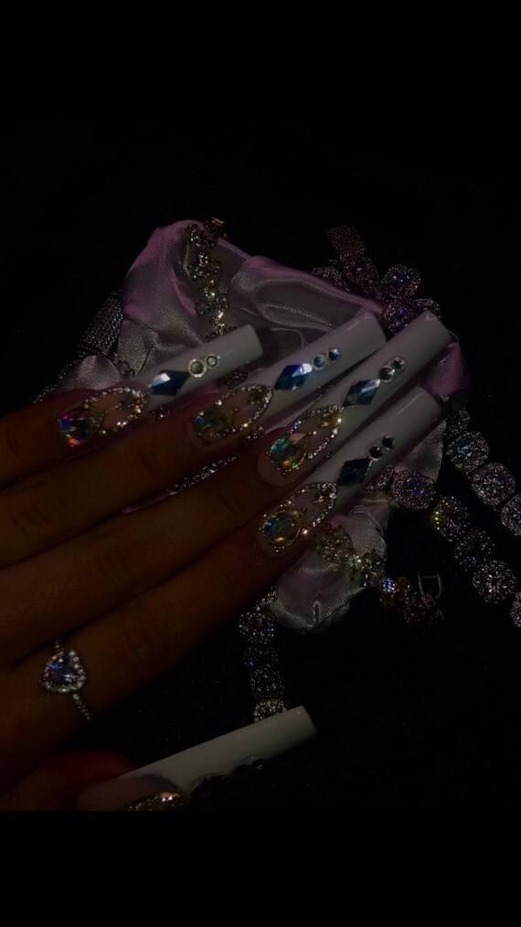 LUXURY PRESS ON Nails Her Icy Collection - Etsy