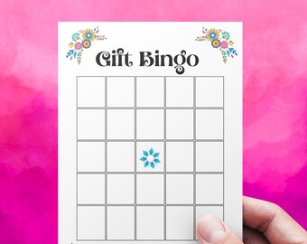 Brautparty Geschenk Bingo: Fiesta Thema zum Ausdrucken Spiel (PDF)