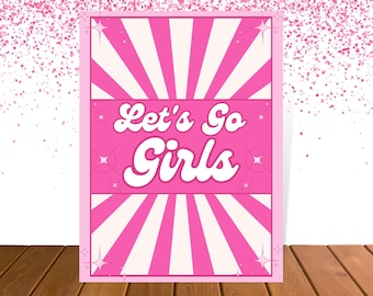 Disco Cowboy Bachelorette Party Sign: 70s Retro Decor (Printable/Instant Download)