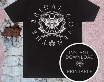 Bridal Coven SVG: Witch Bachelorette Party Shirt Design (Digital Download)
