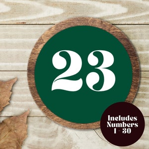 Minimalist Wedding Table Numbers 1-30 (Digital Download)
