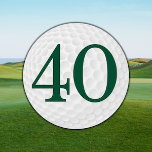 Golf Ball Table Numbers: Printable Golf Party Decor (Instant Download)