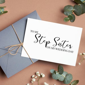 Merci belle-sœur - À ma belle-sœur le jour de mon mariage - Carte de remerciement de mariage imprimable