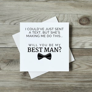 La proposition du meilleur homme - Aurait pu être un texte Carte de proposition du meilleur homme - Cadeau du meilleur homme - Téléchargement immédiat / Imprimable - 2 tailles
