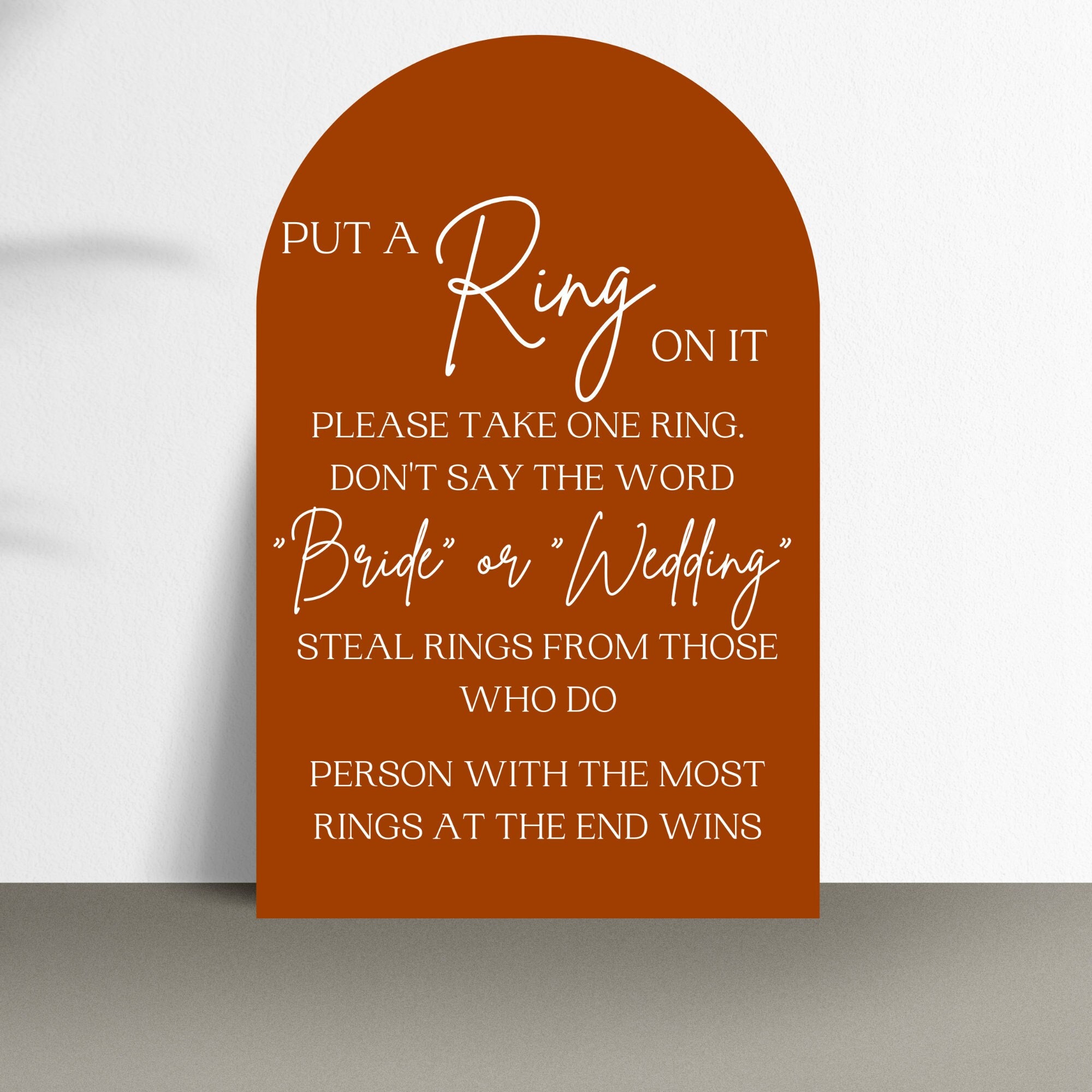 Printable Bridal Shower Sign Bridal Shower Ring Game Signage the Ring ...