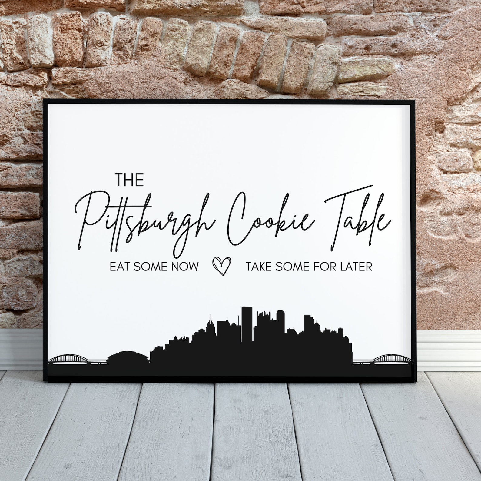 Printable Wedding Sign Pittsburgh Cookie Table Sign - Etsy