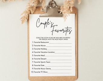 Couples Trivia Wedding Game: Reception Table Quiz (Digital Download)