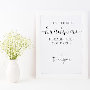 Wedding Bathroom Sign Set: Minimalist Restroom Decor (Digital Download)