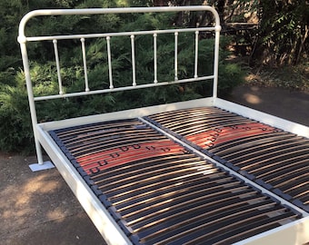Simple Metal bed, hand made from wrought iron