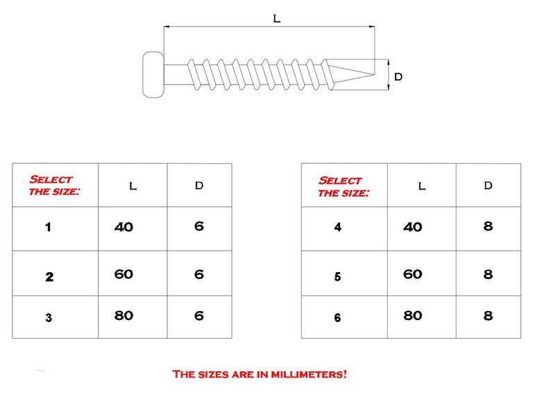 10 SCREWS HAND Blacksmith's Square Head Screws, Wrought Iron