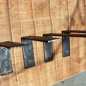 Steel wall bracket, Board Shelf Brackets, Metal wall bracket for industrial style shelf, Wall Bracket, Heavy Duty Shelf brackets 画像 6