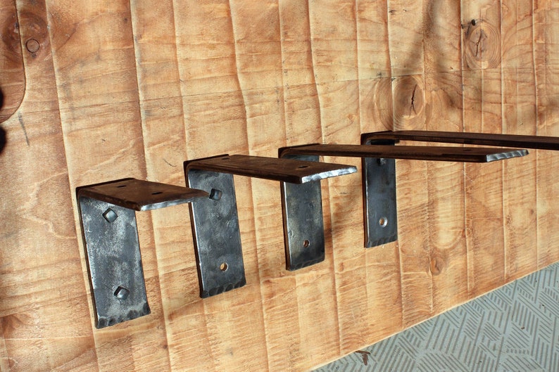 Steel wall bracket, Board Shelf Brackets, Metal wall bracket for industrial style shelf, Wall Bracket, Heavy Duty Shelf brackets 画像 6